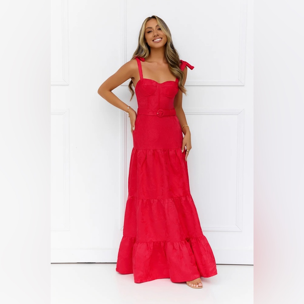 Hello Molly Vibrant Red Dress